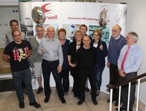 Cherwell Laboratories team celebrating 45 year anniversary
