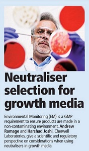 factors to consider choosing neutralisers for growth media