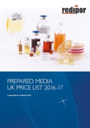 redipor prepared media 2016 price list