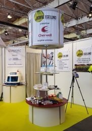 redipor prepared media display for Redipor European distributor Dorte Egelund in Denmark
